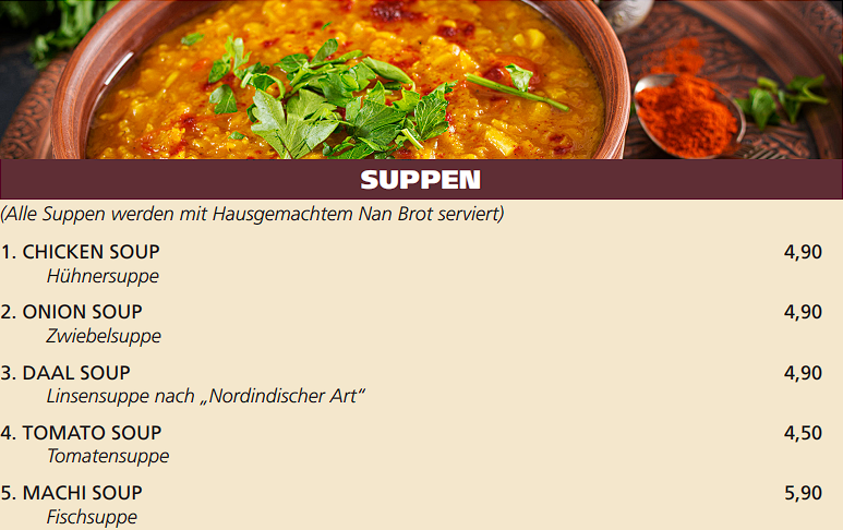 Speise 1 Soup