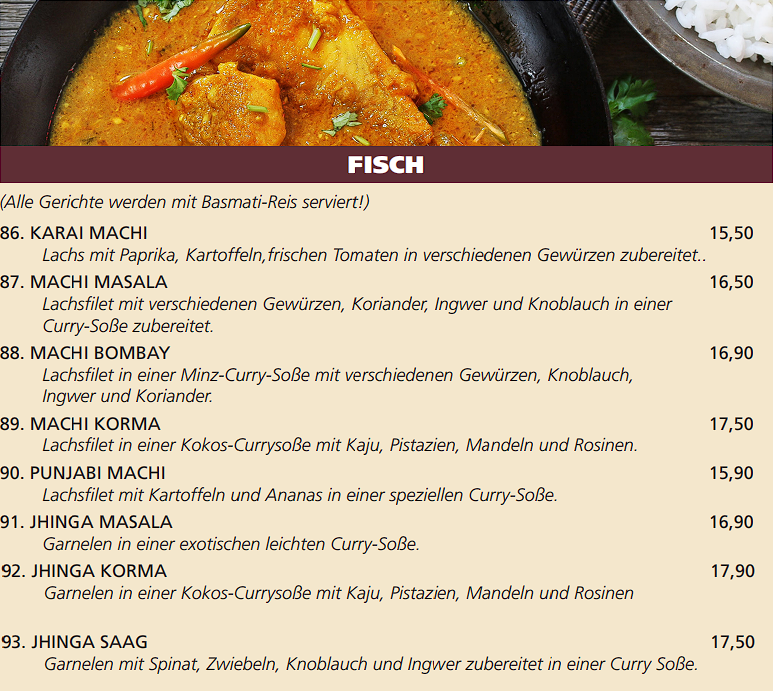 Speise 10 Fisch
